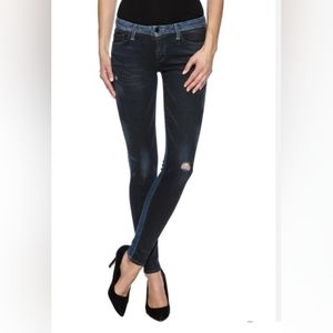 Fidelity Denim Mila Mid Rise Ankle Slim Hellcat Sun King  Size 24" Waist  26"